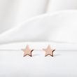 STAR-SHAPED EARRINGS IN ROSE GOLD - ROSE GOLD EARRINGS - EARRINGS