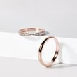 BRILLIANT RING MADE OF ROSE GOLD - WOMEN'S WEDDING RINGS - WEDDING RINGS