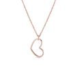 COLLIER EN OR ROSE AVEC PENDENTIF EN FORME DE COEUR - COLLIERS EN OR ROSE - COLLIERS