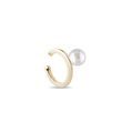SINGLE GOLD CUFF EARRING WITH A PEARL - EAR CUFFS - EARRINGS
