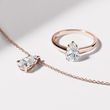 HALSKETTE AUS ROSÉGOLD MIT 1 CT LABOR-DIAMANT - KETTEN MIT DIAMANTEN - KETTEN