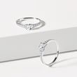 BAGUE DE FIANÇAILLES EN OR BLANC AVEC DIAMANT 0.5 CT - BAGUES DE FIANÇAILLES EN DIAMANT - BAGUES DE FIANÇAILLES