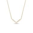 V-SHAPED YELLOW GOLD NECKLACE - YELLOW GOLD NECKLACES - NECKLACES