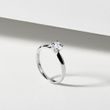 BAGUE EN OR BLANC AVEC DIAMANT DE SYNTHÈSE - BAGUES AVEC DIAMANTS DE SYNTHÈSE - BAGUES DE FIANÇAILLES