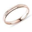 MEN'S RING WITH DELICATE ENGRAVING IN ROSE GOLD - RINGS FOR HIM - WEDDING RINGS