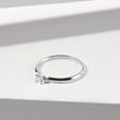 Engagement Ring with Diamat in White Gold