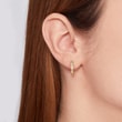 Diamond earrings in 14kt solid gold