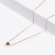 BALL PENDANT ON CHAIN IN ROSE GOLD - ROSE GOLD NECKLACES - NECKLACES