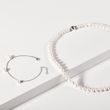 WHITE GOLD BRACELET WITH THREE FRESHWATER PEARLS - PEARL BRACELETS - PEARL JEWELLERY