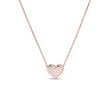 HEART-SHAPED PENDANT NECKLACE IN ROSE GOLD - ROSE GOLD NECKLACES - NECKLACES