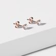 KLASSISCHE 0.5 CT DIAMANTOHRRINGE IN ROSEGOLD - OHRSTECKER DIAMANT - OHRRINGE