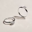 WEISSGOLDRING MIT 0,5 CT DIAMANT - VERLOBUNGSRINGE MIT BRILLANT - VERLOBUNGSRINGE