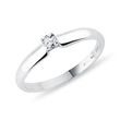 WHITE GOLD RING WITH BRILLIANT - SOLITAIRE ENGAGEMENT RINGS - ENGAGEMENT RINGS