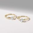 LUXE HALF CARAT DIAMOND ENGAGEMENT RING IN YELLOW GOLD - BRILLIANT CUT DIAMOND ENGAGEMENT RINGS - ENGAGEMENT RINGS