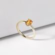 RING MIT MADEIRA CITRIN IN 14 KT GELBGOLD - RINGE CITRIN - RINGE