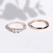 ROSE GOLD RING WITH DIAMONDS - ENGAGEMENT DIAMOND RINGS - ENGAGEMENT RINGS