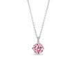 WHITE GOLD PINK DIAMOND NECKLACE - DIAMOND NECKLACES - NECKLACES
