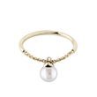 PEARL CHAIN RING IN YELLOW GOLD - PEARL RINGS{% if category.pathNames[0] != product.category.name %} - {% endif %}