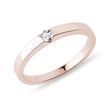 VERLOBUNGSRING MIT DIAMANT AUS 14KT ROSÉGOLD - VERLOBUNGSRINGE MIT BRILLANT - VERLOBUNGSRINGE