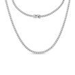 DIAMOND TENNIS NECKLACE IN WHITE GOLD - DIAMOND NECKLACES - NECKLACES