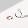 MODERNER EAR CUFF MIT PERLE IN ROSÉGOLD - EAR CUFFS - OHRRINGE
