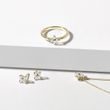 YELLOW GOLD AND DIAMOND FOUR-LEAF CLOVER JEWELLERY SET - JEWELLERY SETS - 