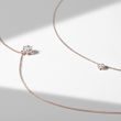ROSE GOLD NECKLACE WITH CLEAR BRILLIANT - DIAMOND NECKLACES - NECKLACES