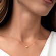 NASZYJNIK Z ŻÓŁTEGO ZŁOTA Z DIAMENTEM W KSZTAŁCIE SERCA - NASZYJNIKI Z DIAMENTAMI - NASZYJNIKI