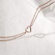 HERZARMBAND MIT DIAMANT IN ROSÉGOLD - ARMBÄNDER MIT DIAMANTEN - ARMBÄNDER