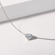 HERZ-HALSKETTE MIT DIAMANTEN IN WEISSGOLD - KETTEN MIT DIAMANTEN - KETTEN