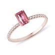 RING MIT TURMALIN UND DIAMANTEN AUS ROSÉGOLD - RINGE TURMALIN - RINGE