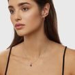 BOUCLES D’OREILLES PENDANTES EN OR BLANC AVEC DIAMANTS ET RUBELLITES - BOUCLES D'OREILLES EN TOURMALINE - BOUCLES D'OREILLES