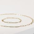 42 CM PAPERCLIP CHAIN IN YELLOW GOLD - GOLD CHAINS - NECKLACES