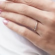 Wedding Ring Made of White Gold