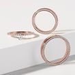 DIAMOND SIDE CHANNEL MEN'S ROSE GOLD BAND - RINGS FOR HIM - WEDDING RINGS