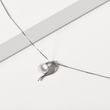 PERLENHALSKETTE MIT DIAMANTEN - PERLEN ANHÄNGER - PERLEN