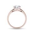 BAGUE DE FIANÇAILLES AVEC DIAMANT DE 1,50 CT EN OR ROSE - BAGUES AVEC DIAMANTS DE SYNTHÈSE - BAGUES DE FIANÇAILLES