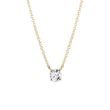 NECKLACE OF YELLOW GOLD WITH DIAMOND - DIAMOND NECKLACES - NECKLACES