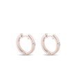 DIAMOND HOOP EARRINGS IN ROSE GOLD - DIAMOND EARRINGS - EARRINGS