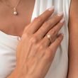 RING MIT PERLE UND BRILLANTEN IN GELBGOLD - PERLEN RINGE - PERLEN