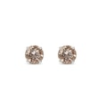 CHAMPAGNE DIAMOND EARRINGS IN WHITE GOLD - DIAMOND STUD EARRINGS{% if category.pathNames[0] != product.category.name %} - {% endif %}
