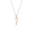 ROSE GOLD KEY PENDANT - ROSE GOLD NECKLACES - NECKLACES