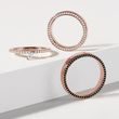 MODERNES TRAURINGSET AUS ROSÉGOLD MIT BRILLANTEN - ROSÉGOLDENE TRAURINGE IM SET - TRAURINGE