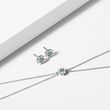 NÁRAMEK KYTIČKA S MODRÝM DIAMANTEM V BÍLÉM ZLATĚ - NÁRAMKY S DIAMANTY - NÁRAMKY