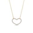 DIAMOND NECKLACE HEART IN GOLD - DIAMOND NECKLACES - NECKLACES