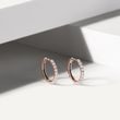 DIAMOND HOOP EARRINGS IN ROSE GOLD - DIAMOND EARRINGS - EARRINGS