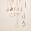HEART PENDANT NECKLACE IN ROSE GOLD - ROSE GOLD NECKLACES - NECKLACES
