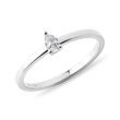 PEAR SHAPE DIAMOND WHITE GOLD RING - DIAMOND ENGAGEMENT RINGS - ENGAGEMENT RINGS