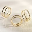 DOPPELTER RING AUS 14 KT GELBGOLD - RINGE GELBGOLD - RINGE