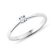 DELICATE DIAMOND RING IN WHITE GOLD - SOLITAIRE ENGAGEMENT RINGS - ENGAGEMENT RINGS